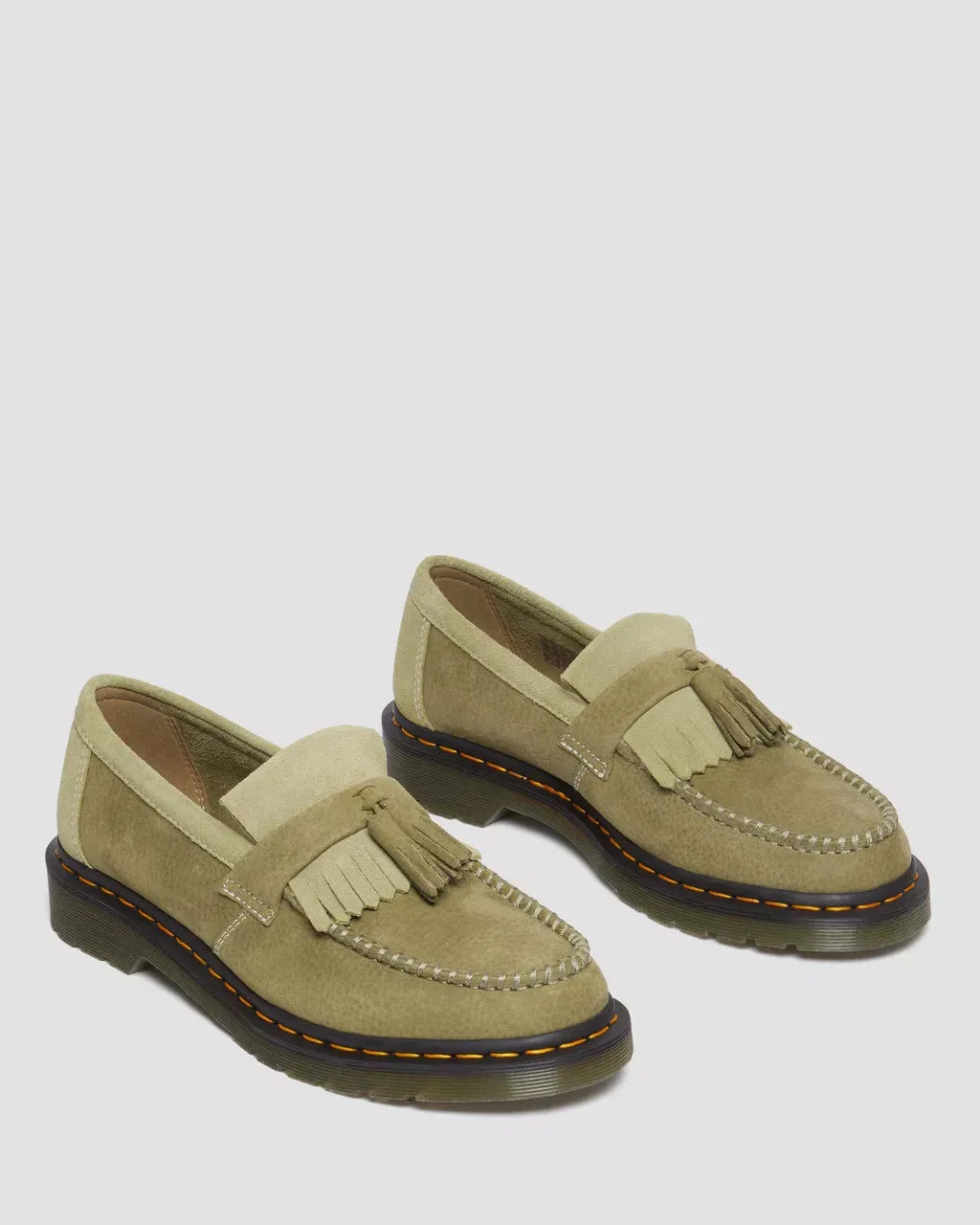 Adrian Tumbled Nubuck Leather Tassel Loafers