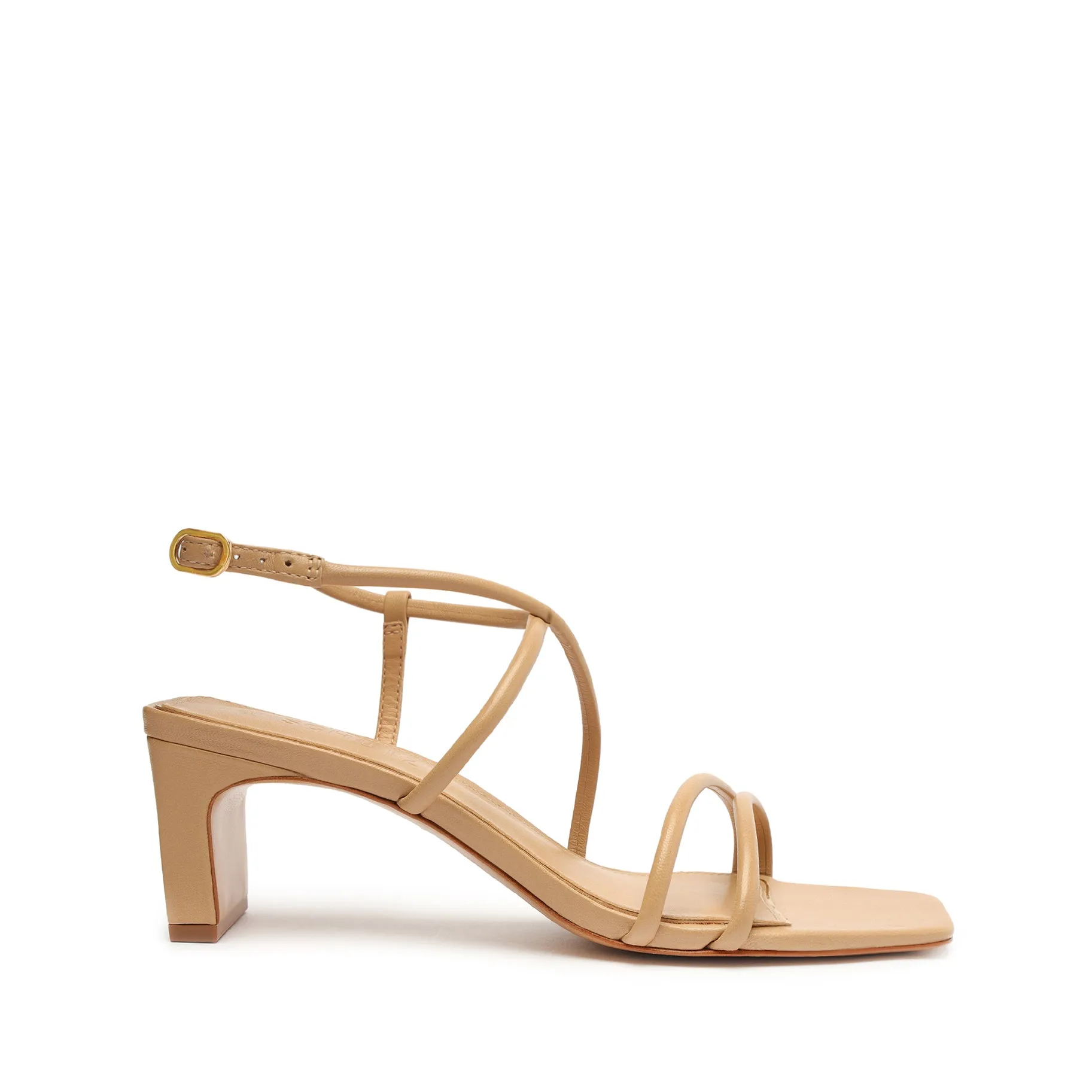 Aimee Block Leather Sandal