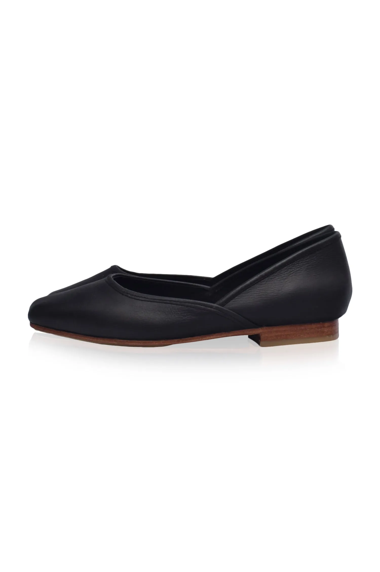 Amore Square Toe Ballet Flats