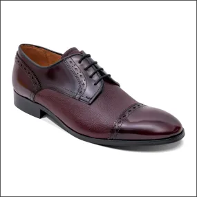 Barker Ashbourne - Burgundy Hi-Shine/Grain Derby*