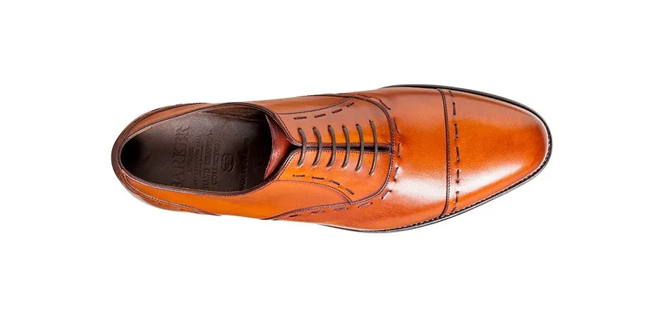 Barker Warminster Toecap Oxford - Rosewood Calf