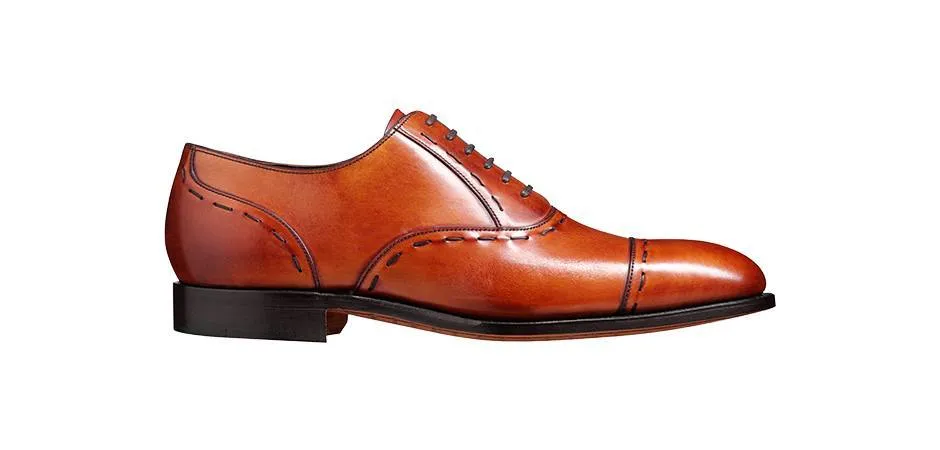 Barker Warminster Toecap Oxford - Rosewood Calf