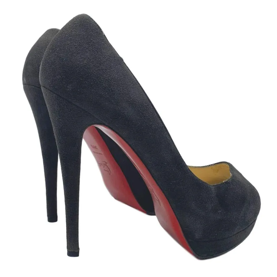 Christian Louboutin Brown Altadama Suede Platform 140 Pumps