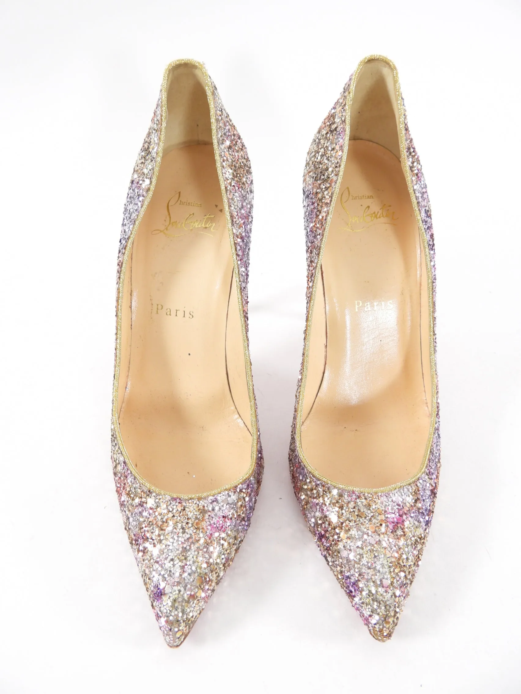 Christian Louboutin Pigalle Follies 100 Glitter - 37 / 6.5