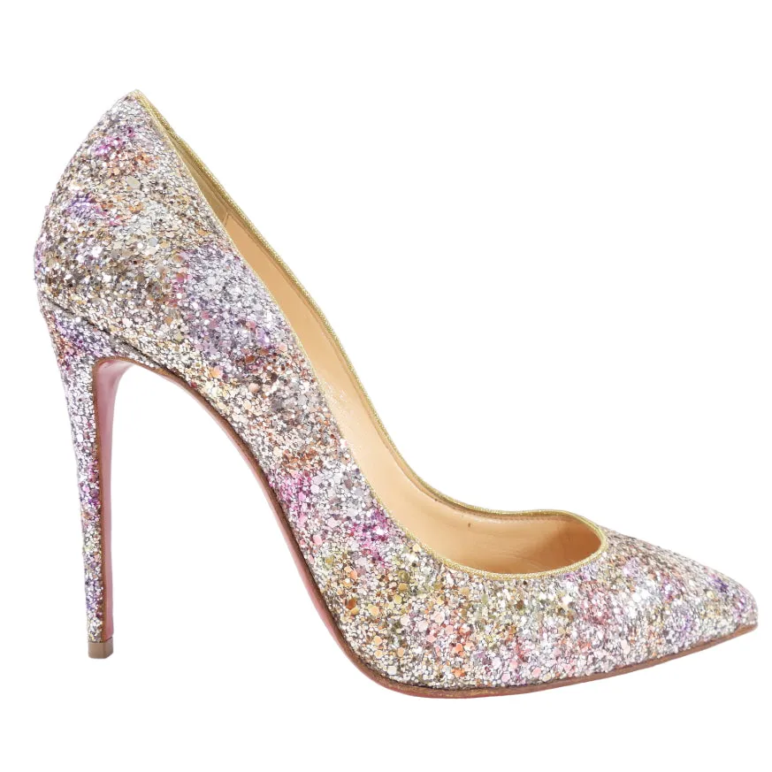 Christian Louboutin Pigalle Follies 100 Glitter - 37 / 6.5