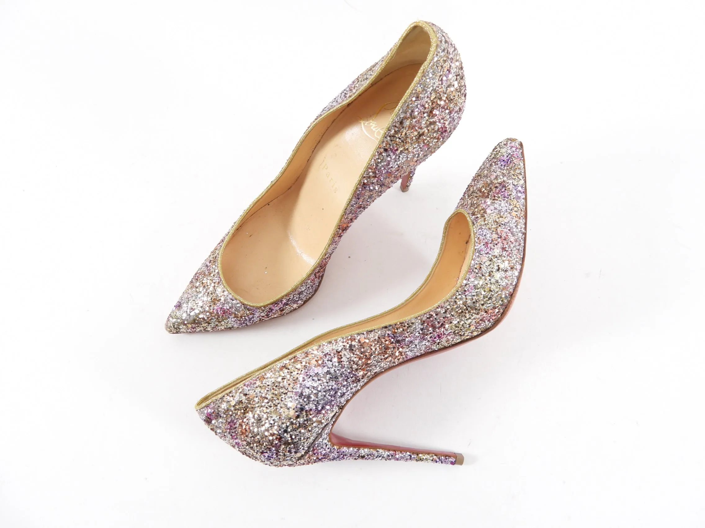 Christian Louboutin Pigalle Follies 100 Glitter - 37 / 6.5