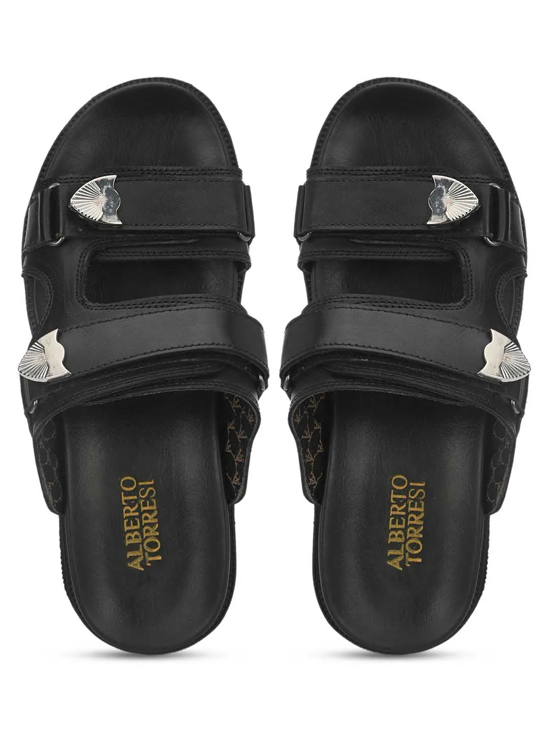 Genuine Leather Comfortable Fashionable Sandal with accent