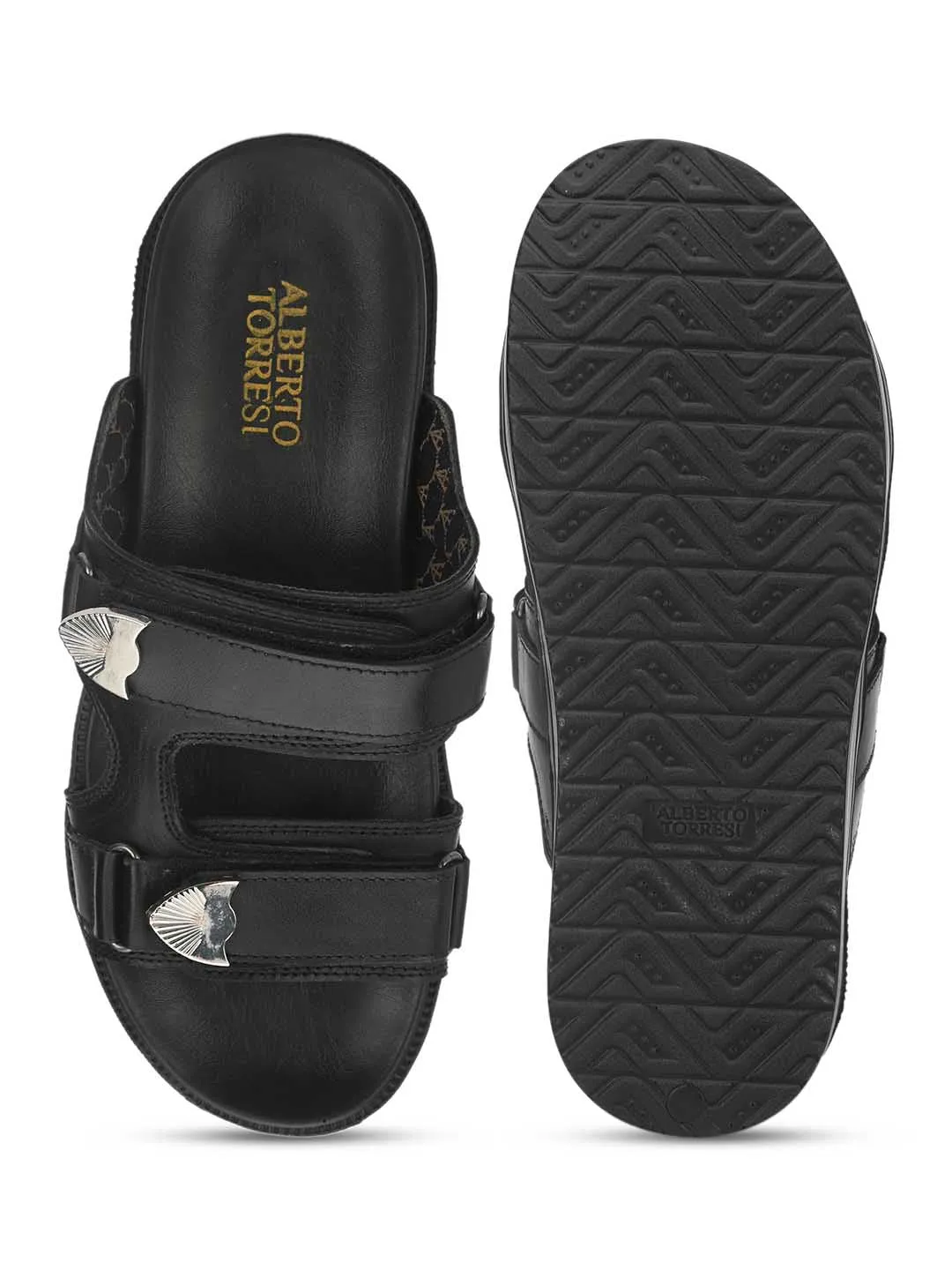 Genuine Leather Comfortable Fashionable Sandal with accent