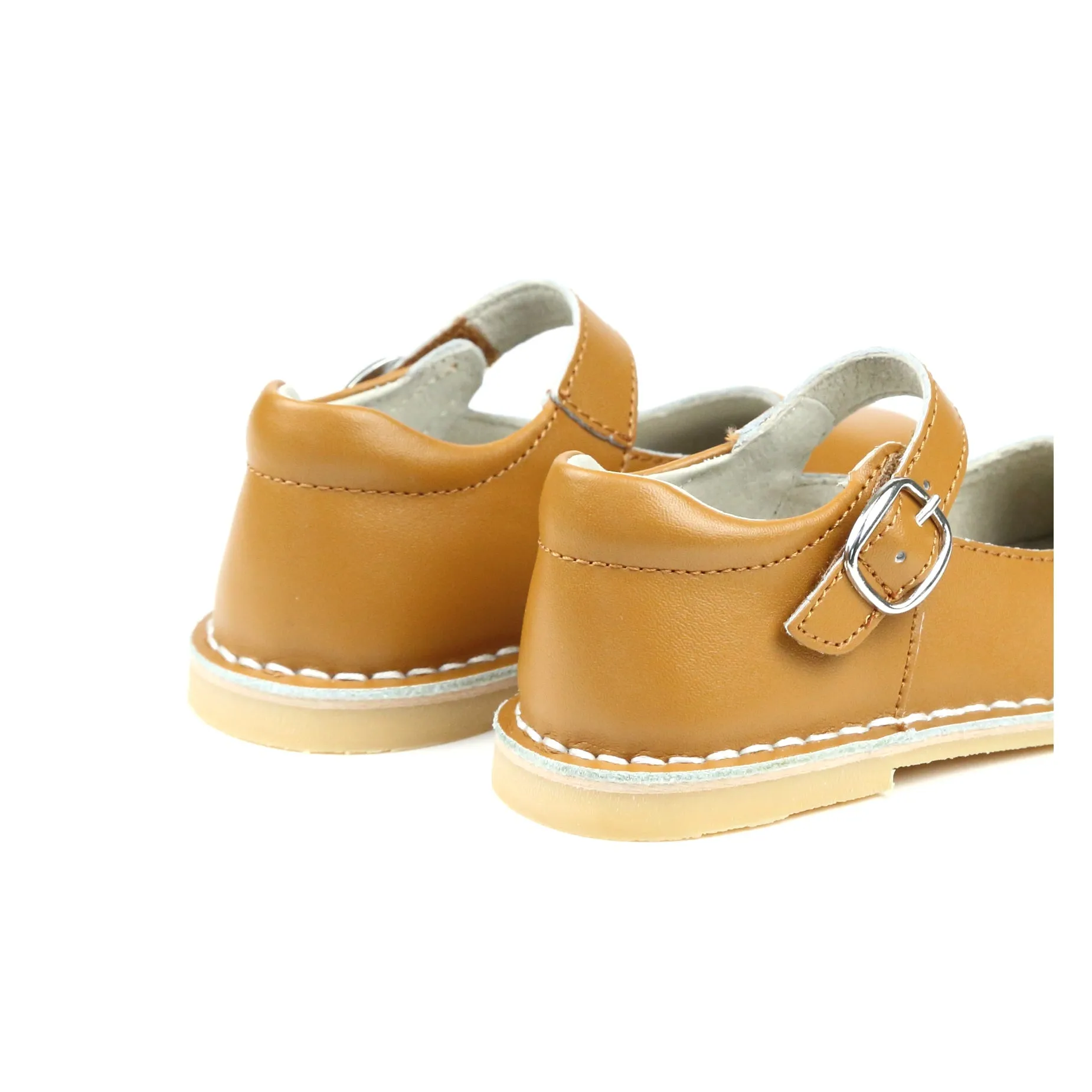 Grace Leather School Mary Jane (Honey)