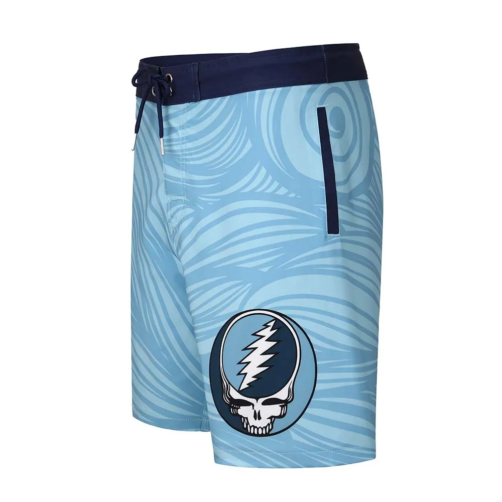 Grateful Dead | 48-54 Hybrid Board Shorts | Spiral Steal Your Face