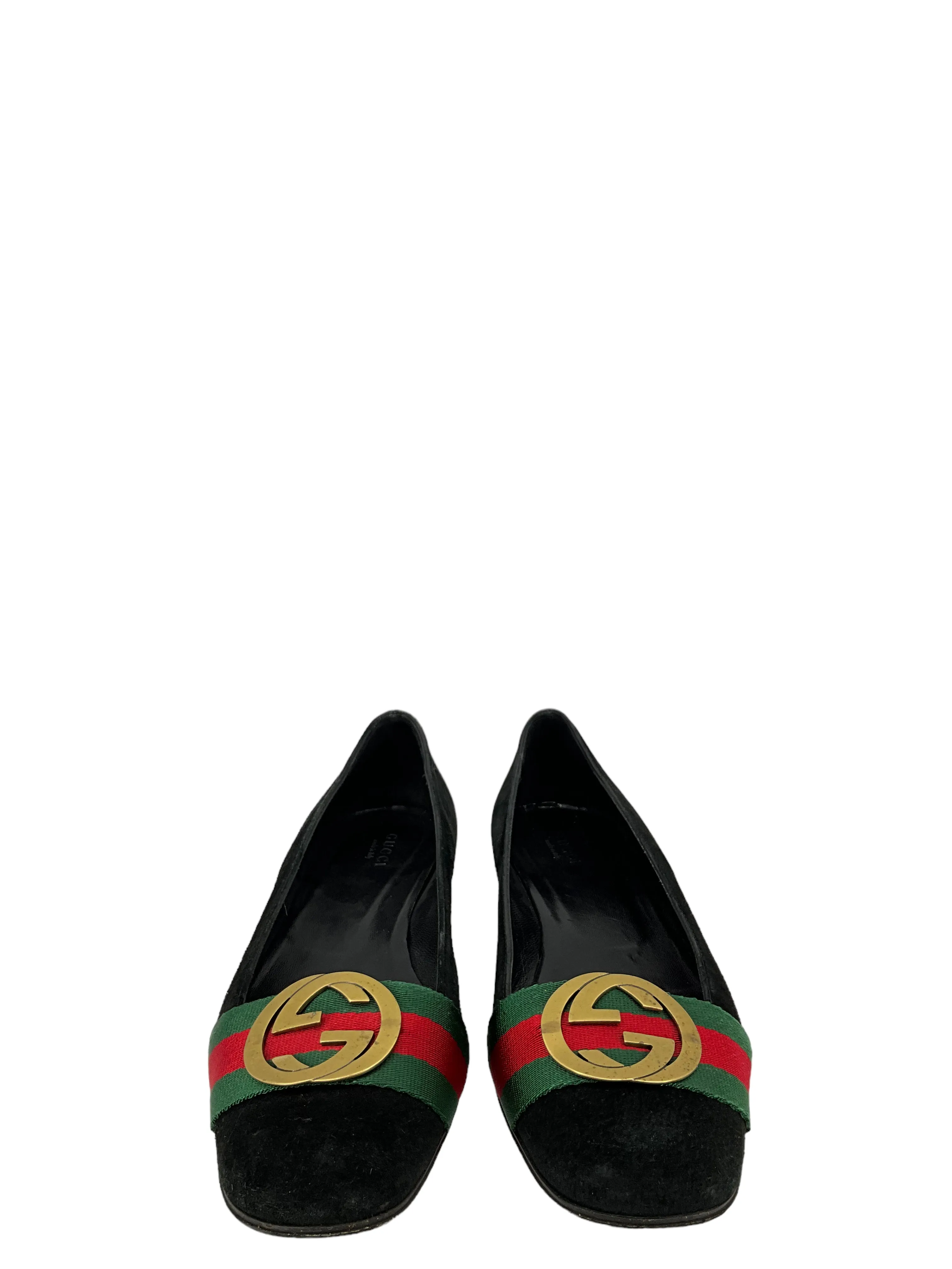 Gucci Black Velvet Flats size 8