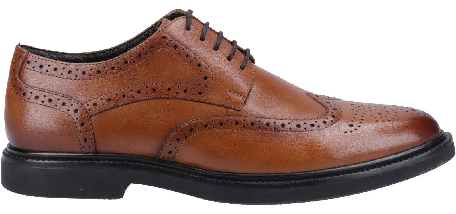 Hush Puppies Kingston Brogue Mens Leather Lace Up Brogue Shoe