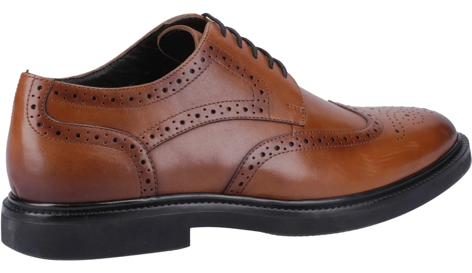 Hush Puppies Kingston Brogue Mens Leather Lace Up Brogue Shoe