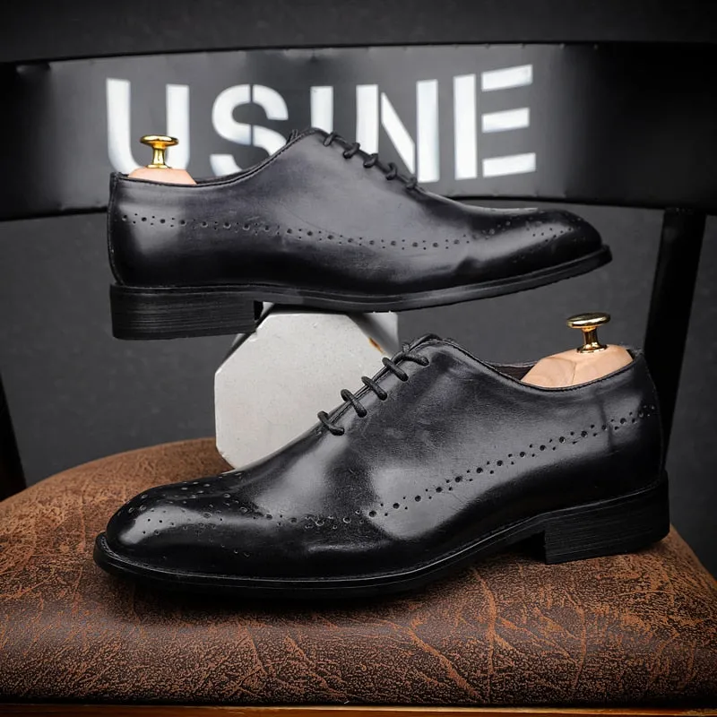 Italian Designer Vintage Men's Leather Shoes