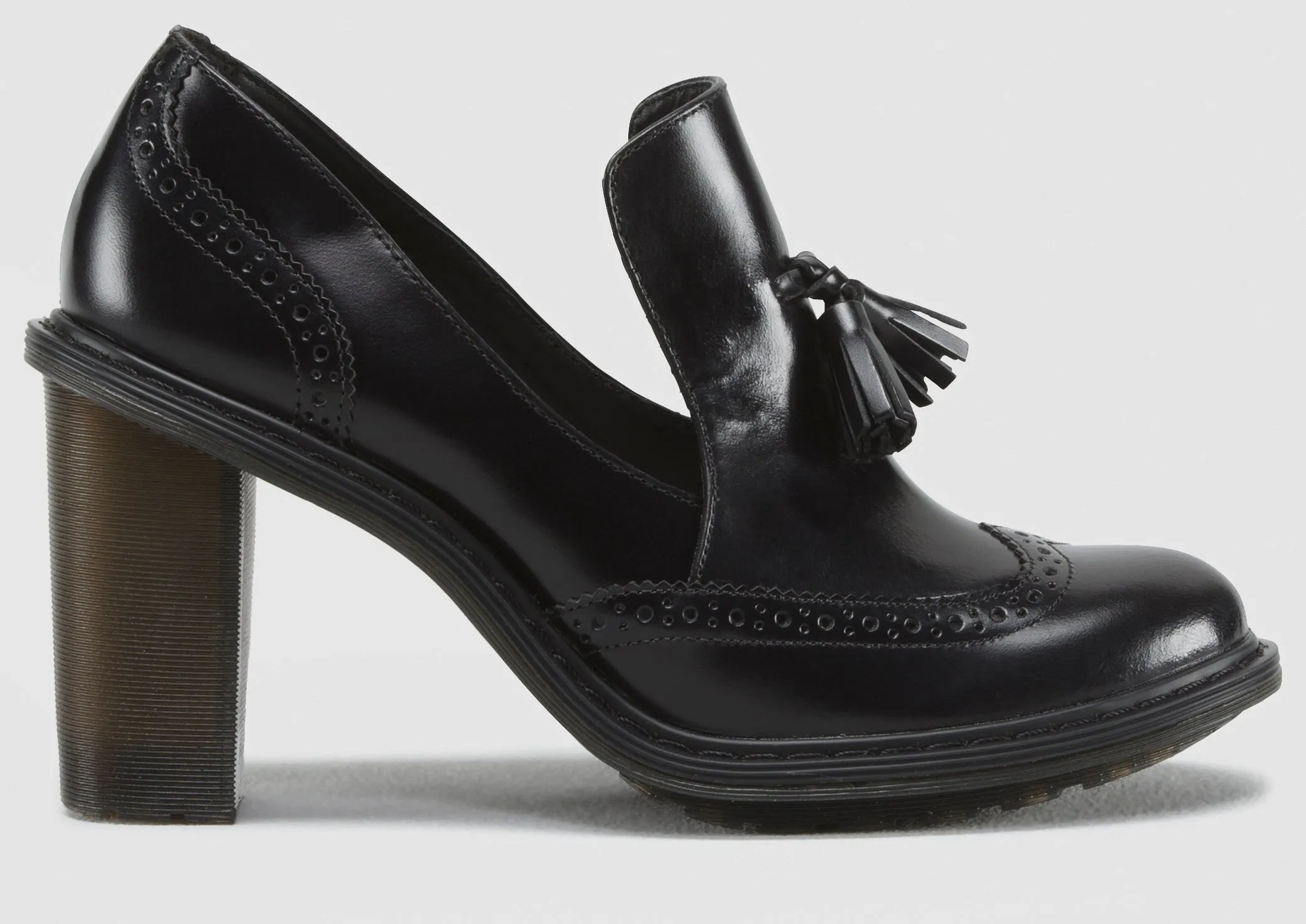 JESSYCA BLACK BRANDO HEEL LOAFER