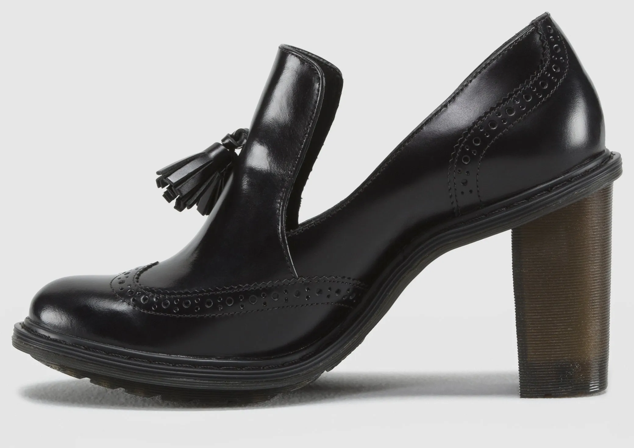 JESSYCA BLACK BRANDO HEEL LOAFER