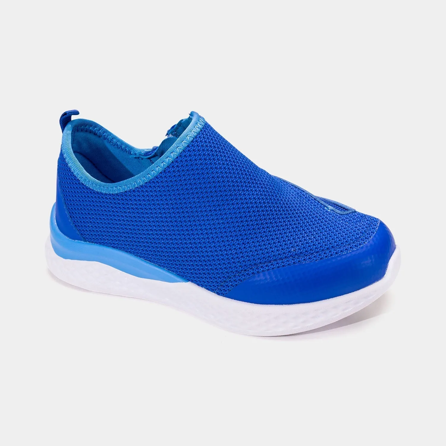 Kid's Lightweight Cobalt Shoes with Front Zipper Access