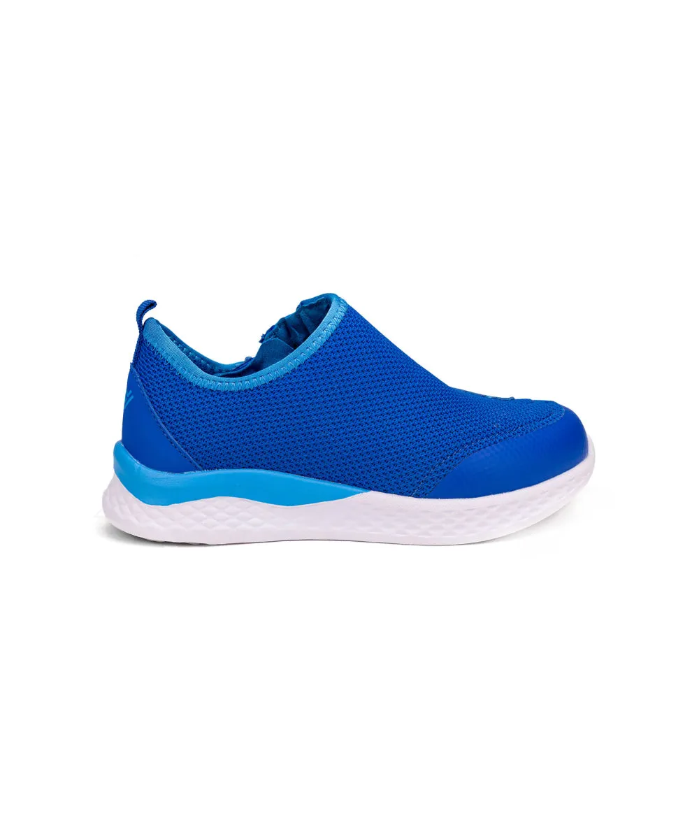 Kid's Lightweight Cobalt Shoes with Front Zipper Access