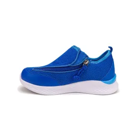 Kid's Lightweight Cobalt Shoes with Front Zipper Access