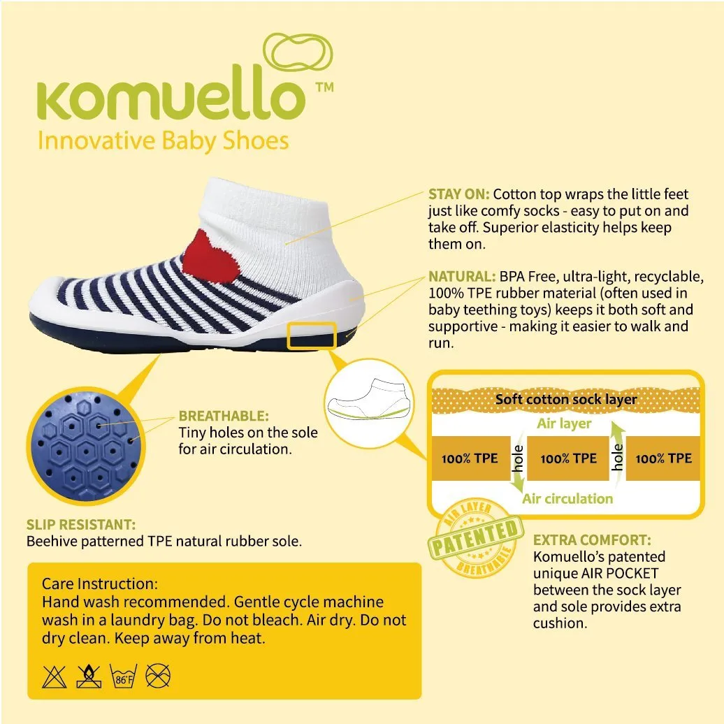 Komuello Baby Shoes - Corsage Pink