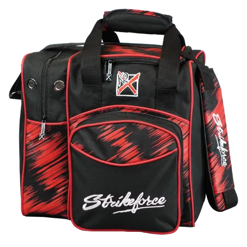 KR Strikeforce Flexx Red Scratch Single Bowling Ball Tote Bag