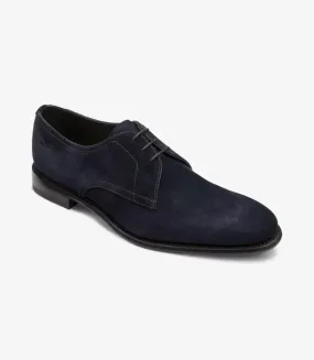 LOAKE - Atherton Premium Derby Shoe - Navy Suede