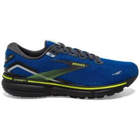 Men's Brooks Ghost 15, Blue/Ebony/Grey, 10 D Medium