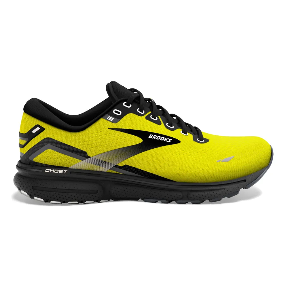 Men's Brooks Ghost 15, Nightlife/Black/Ebony, 8 D Medium