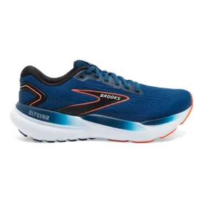 Men's Brooks Glycerin 21, Blue Opal/Black/Nasturtium, 13 2E Wide