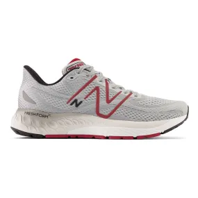 Men's New Balance Fresh Foam X 880v13, Aluminum Grey/Crimson, 10.5 2E Wide