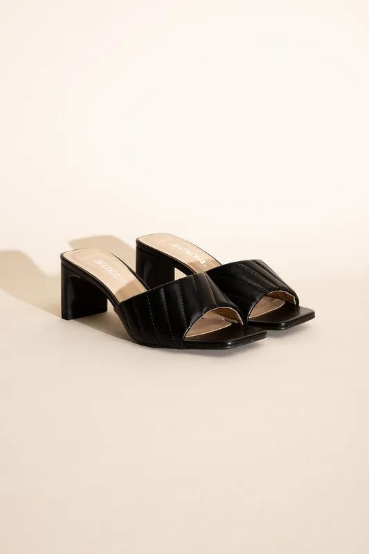 NINA SLIDE MULE HEELS