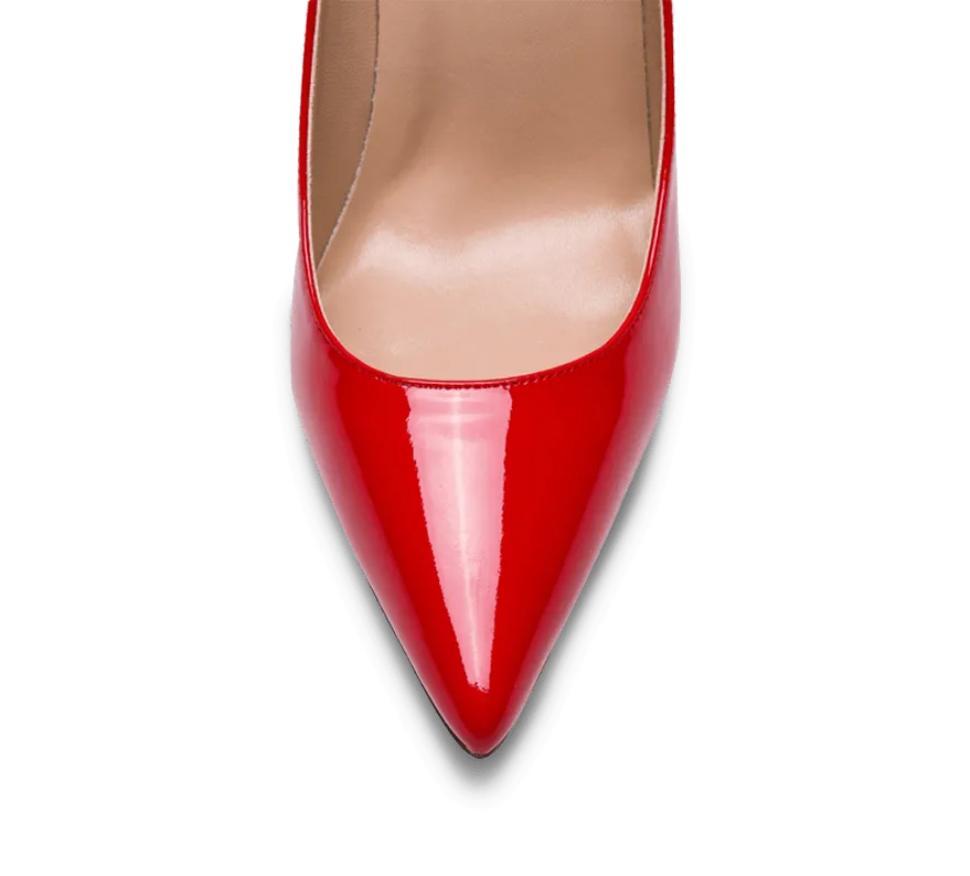 Pointed Toe Red Sole High Heel Pumps