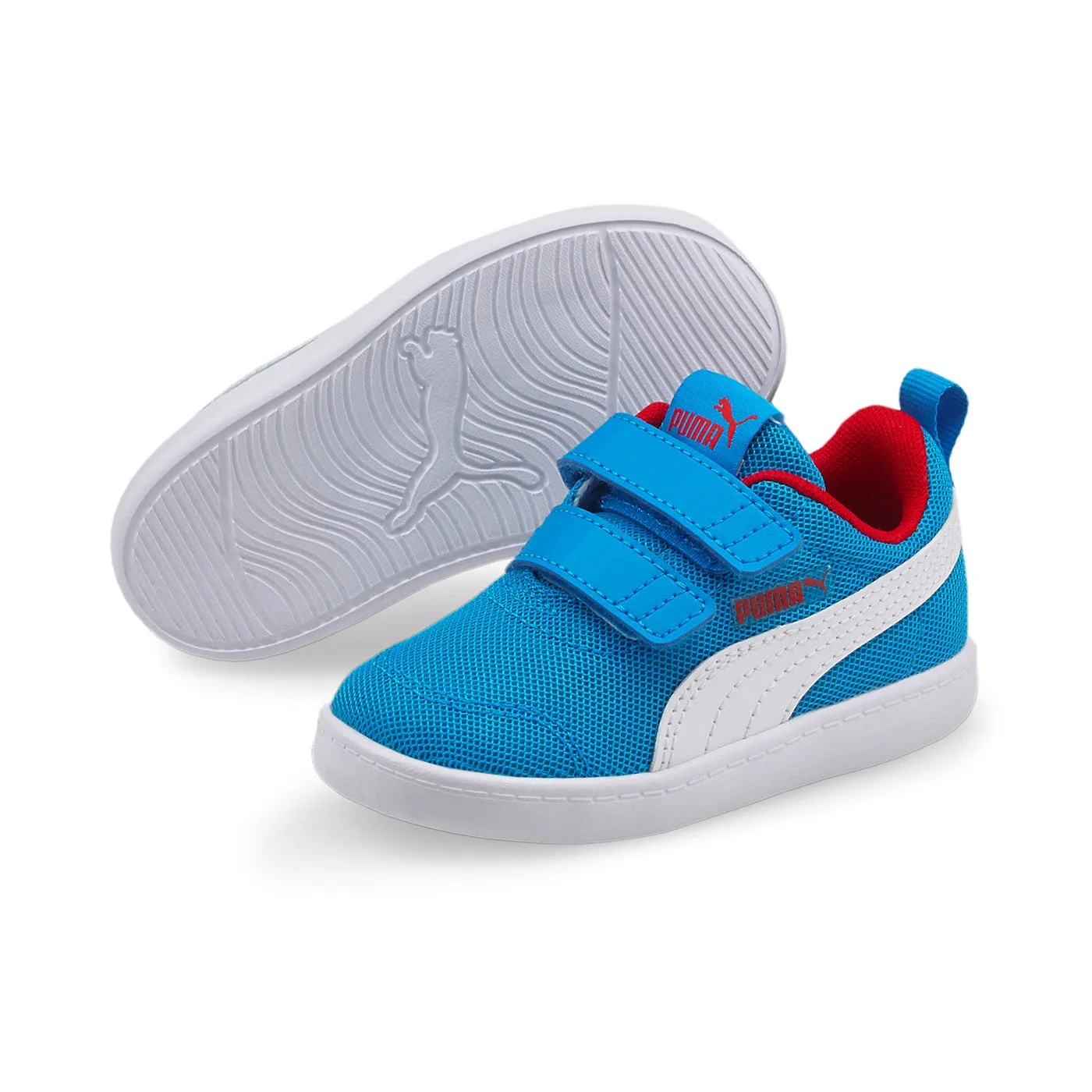 Puma children's sneakers shoe Courtflex V2 Mesh V Inf 371759 10 light blue-white