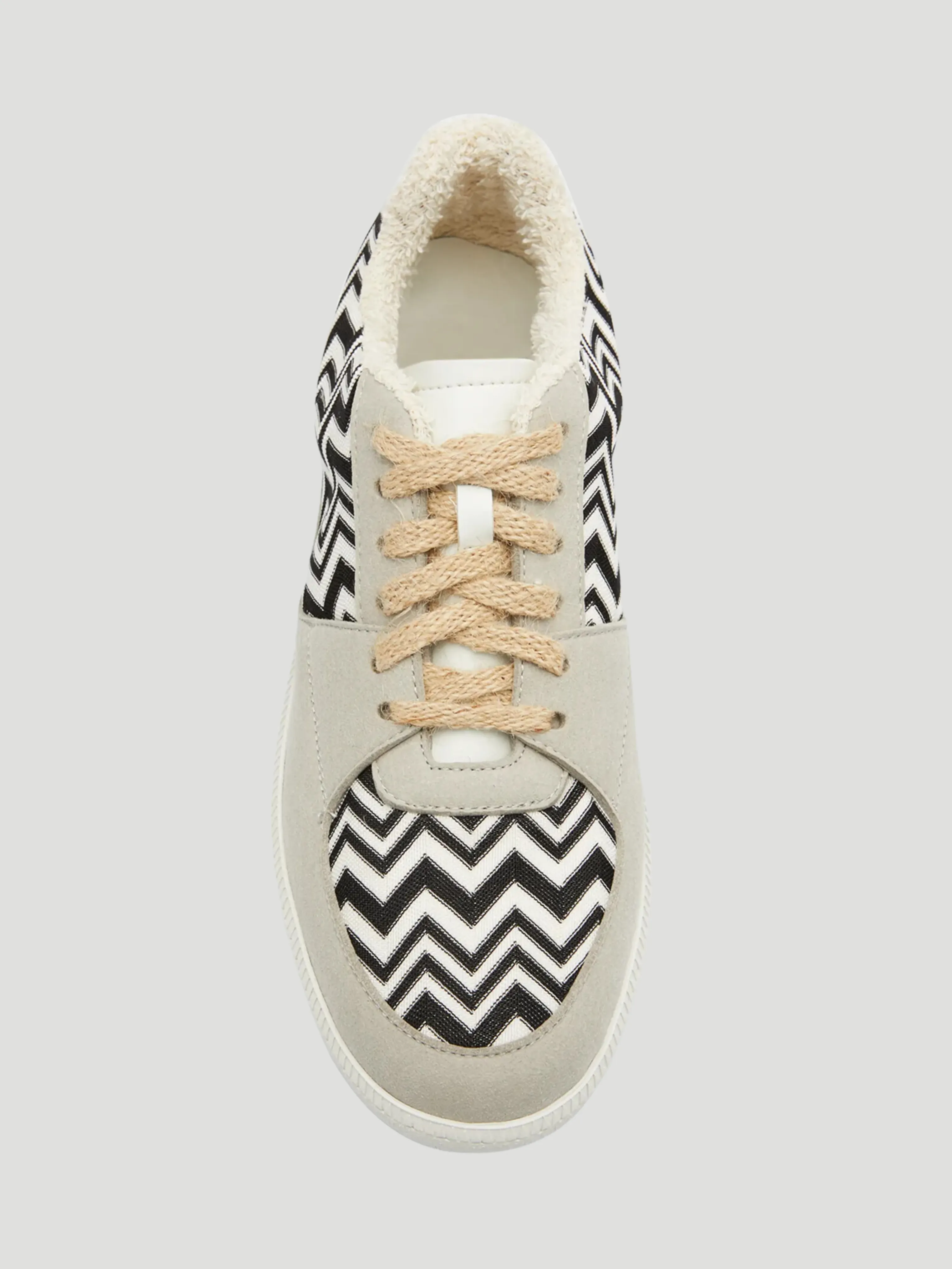 Replica Zigzag Canvas Low-Top Sneakers