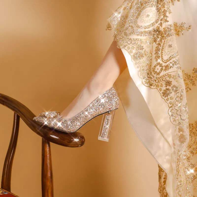 The Clarisbel Wedding Bridal Crystal Heels (Available in 3 colours)