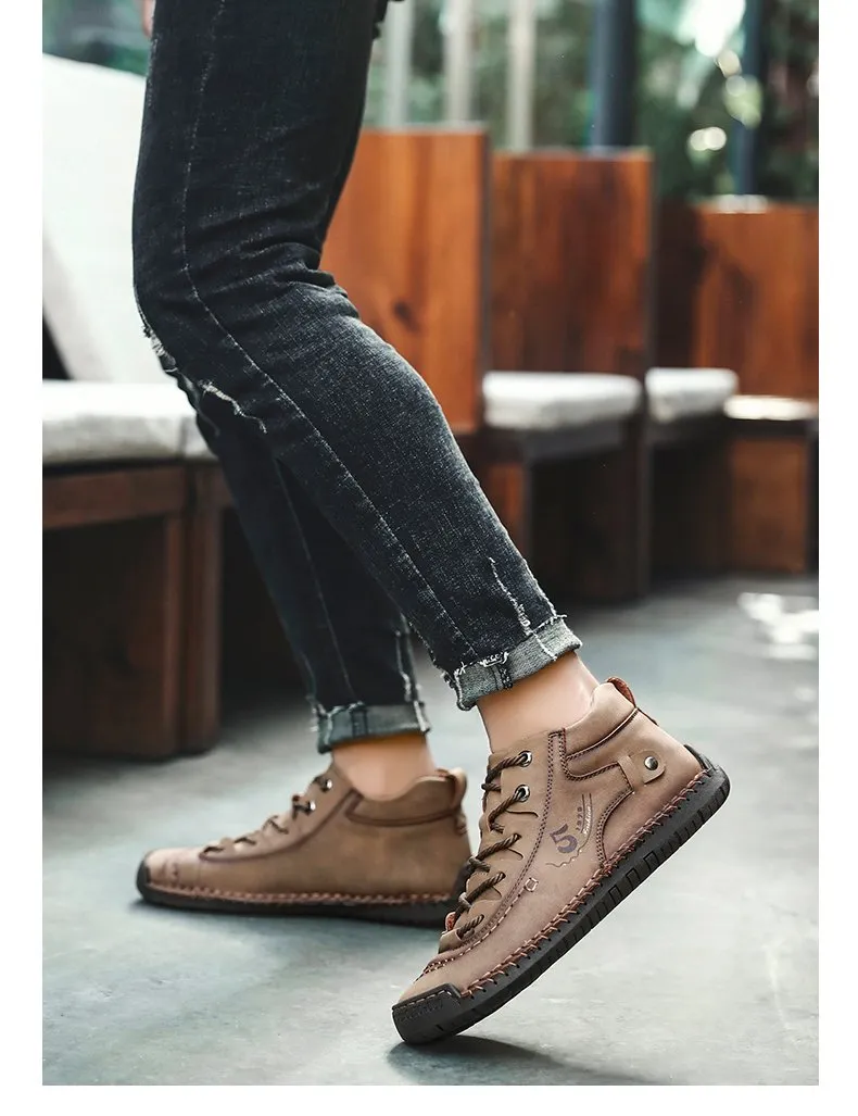 Trendy Classic Genuine Leather Autumn Winter Shoes