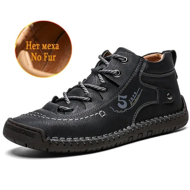 Trendy Classic Genuine Leather Autumn Winter Shoes