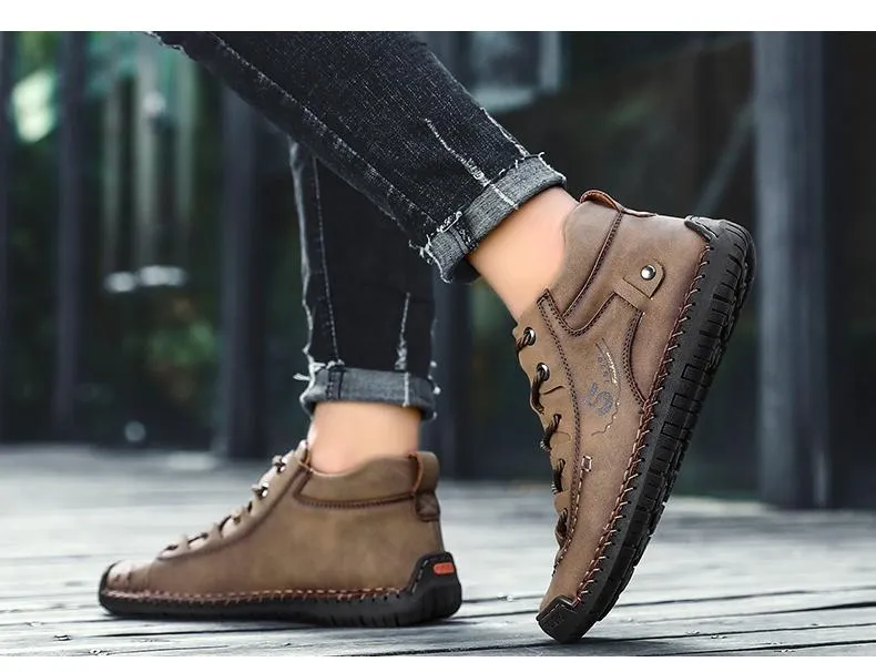 Trendy Classic Genuine Leather Autumn Winter Shoes