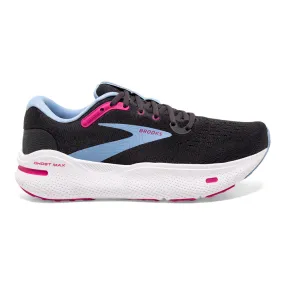 Women's Brooks Ghost Max, Ebony/Open Air/Lilac Rose, 6.5 D Wide