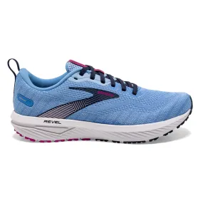 Women's Brooks Revel 6, Marina/Lilac Rose/Pink Lady, 10 B Medium