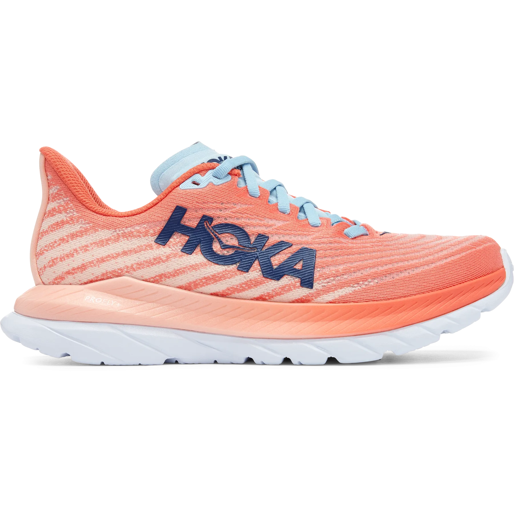 Women's Hoka One One Mach 5, Camellia/Peach Parfait, 11 B Medium